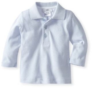 Hugo Boss Baby Baby Boys Newborn Prepster Long Sleeve, Blue Sky, 2A: Clothing