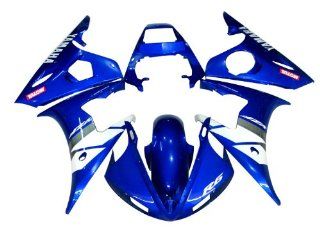 Bodywork Fairing Kit Fit For Yamaha YZF600 R6 2003 2004 (Not YZF600R Thundercat) Injection Mold Technology ABS Plastic (F) Free Gifts: Heat Shield, Windscreen and Tank Pad: Automotive