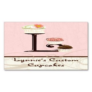 Letter L Monogram Dessert Bakery Business Cards