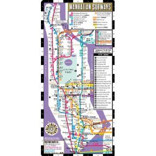 Streetwise Manhattan Bus Subway Map   Laminated Metro Map of Manhattan, New York   Pocket Size: Streetwise Maps Inc: 9781931257640: Books