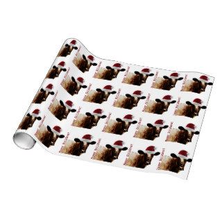 Holiday Cow Wrapping Paper