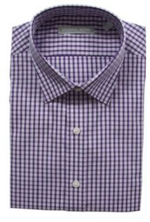 Michael Kors Non Iron Dress Shirt   Violet Gingham, 15.5 32/33 at  Mens Clothing store: No Iron Dress Shirts