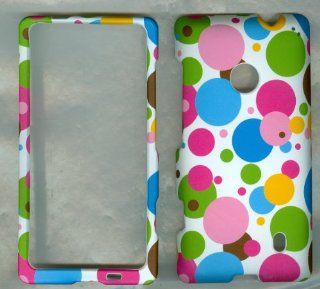 NOKIA LUMIA 521 520 T MOBILE AT&T METRO PCS PHONE CASE COVER FACEPLATE PROTECTOR HARD RUBBERIZED SNAP ON CAMO RAINBOW DOT NEW: Cell Phones & Accessories