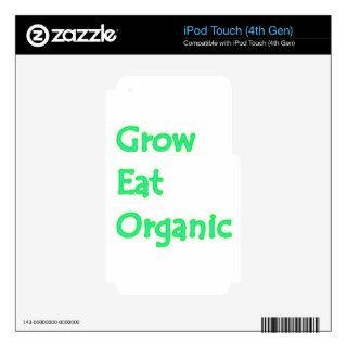 Grow Eat Organic Decals For iPod Touch 4G