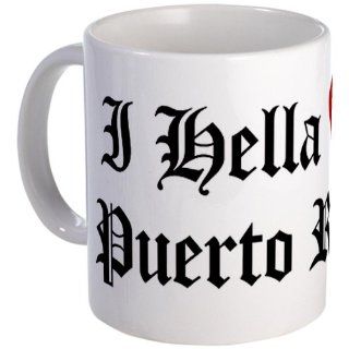 CafePress Hella Love Puerto Rico Mug   Standard: Kitchen & Dining