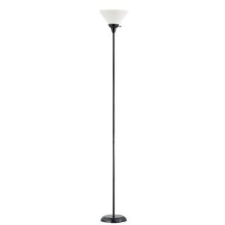 Design Trends 71.25 in. Contemporary Black Torchiere Floor Lamp 19003 07