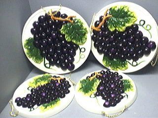 GRAPES 3 D Stove / Burner Covers Set of 4 Grapes *NEW* Appliances