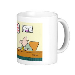 fifth amendment report cards coffee mug