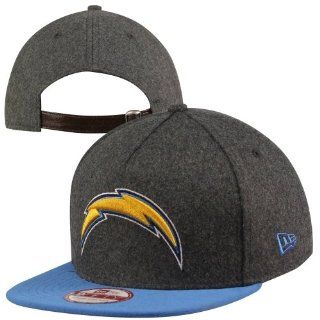 New Era San Diego Chargers 9FIFTY Classic Melt A Frame Adjustable Strapback Hat   Light Blue/Charcoal  Sports Fan Baseball Caps  Sports & Outdoors