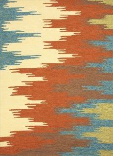 Jaipur Colours Flame Stitched RUG101270 2 in. W x 3 in. L Abstract Pattern Indoor  Outdoor Rug in Rust   Area Rugs