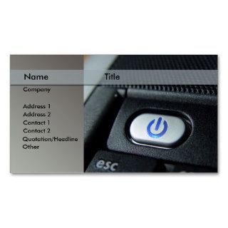 computer / laptop   technician business card template