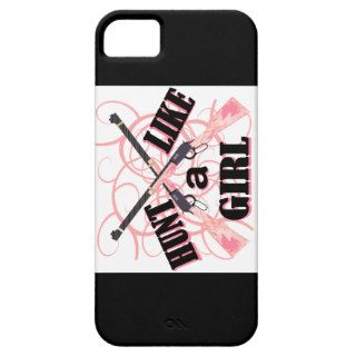 Hunt Like a Girl Pink Camo Rifle iPhone Case iPhone 5 Case