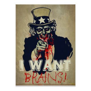 Zombie Uncle Sam Print