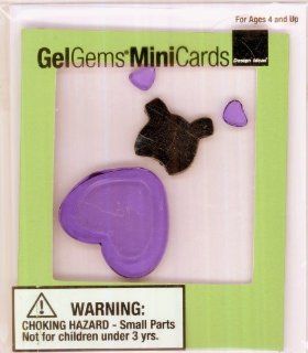 GelGems Teddy Bear Hearts Mini Card: Kitchen & Dining