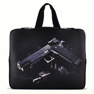 Desert Eagle Gun 14" 14.4" inch Notebook Laptop Case Sleeve Carrying bag with Hide Handle for Lenovo Y470 Y480/ASUS A43 N46 X84/Samsung 530 Q470 Q460/DELL Inspiron 14R Vostro 1450 XPS 14/HP DV4 ENVY 4 G4/TOSHIBA 800/SONY EG3/ACER/Thinkpad E420: C