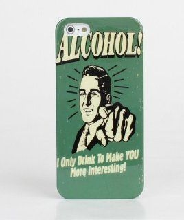 Drink Alcohol Beer Funny Ad Vintage Hard Back Cover Case for iPhone 4 4S: Cell Phones & Accessories