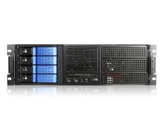 iStarUSA 3U EATX Rugged Rackmount 4x3.5" Trayless Hotswap Chassis   Blue (Power Supply Not Included): Computers & Accessories