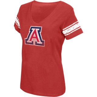 G III Womens Arizona Wildcats Football V Neck T Shirt   Size: Medium, Red