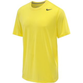 NIKE Mens Dri FIT Touch Short Sleeve T Shirt   Size Small, Sonic Yellow/grey