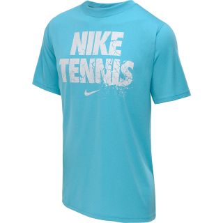 NIKE Mens Read Short Sleeve Tennis T Shirt   Size: Large, Gamma Blue