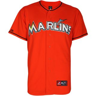 Majestic Athletic Miami Marlins Blank Replica Alternate Jersey   Size: Large,