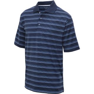 TOMMY ARMOUR Mens Striped Short Sleeve Polo   Size: Xl, Dress Blue