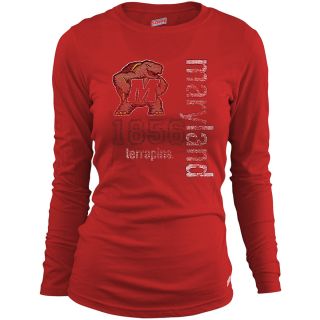 MJ Soffe Girls Maryland Terrapins Long Sleeve T Shirt   Red   Size: Small,