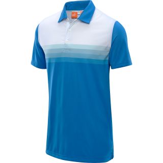 PUMA Mens Tech Yarn Dyed Stripe Cresting Short Sleeve Golf Polo   Size: 2xl,