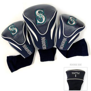 Team Golf MLB Seattle Mariners 3 Pack Contour Club Head Cover (637556974945)