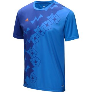 adidas Mens Predator ClimaLite Short Sleeve T Shirt   Size: Large, Blue
