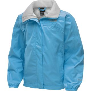 THE NORTH FACE Girls Resolve Rain Jacket   Size: Small, Turquoise Blue