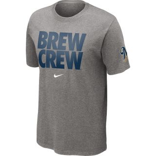 NIKE Mens Milwaukee Brewers Brew Crew Local Short Sleeve T Shirt 12   Size