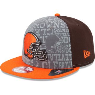 NEW ERA Mens Cleveland Browns Reflective Draft 9FIFTY One Size Fits All Cap,