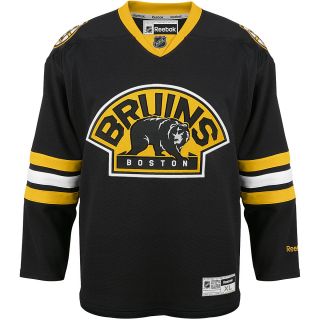REEBOK Mens Boston Bruins Alternate Jersey   Size: Medium, Black