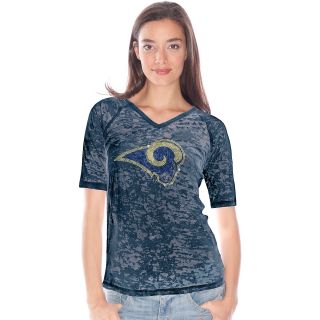 Touch By Alyssa Milano Womens St. Louis Rams Rhinestone Logo T Shirt   Size: