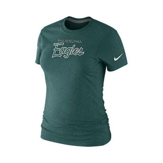 NIKE Womens Philadelphia Eagles Script Tri Blend T Shirt   Size: Large,