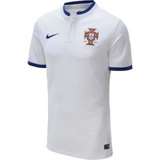 NIKE Mens 2014 Portugal Away Match Soccer Jersey   Size Small, White
