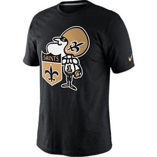 NIKE Mens New Orleans Saints Retro Oversized Logo T Shirt   Size: Medium,
