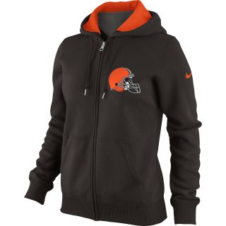 NIKE Womens Cleveland Browns Tailgater Fleece Full Zip Hoody   Size Large,