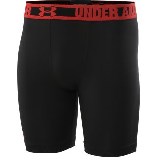 UNDER ARMOUR Mens HeatGear Sonic Compression Shorts   Size: Large, Black/red