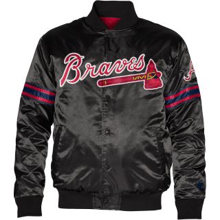 Atlanta Braves Logo Black Jacket (STARTER)   Size: Large, Black