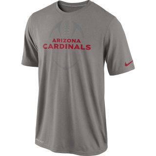 NIKE Mens Arizona Cardinals Legend Football Icon T Shirt   Size Small, Grey