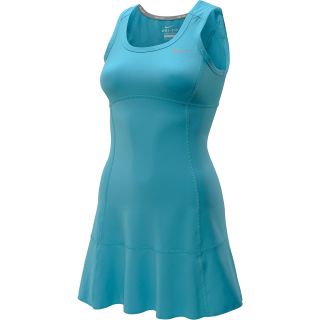 NIKE Womens Border Tennis Dress   Size: Large, Gamma Blue/silver