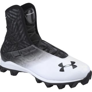 UNDER ARMOUR Mens Highlight RM High Football Cleats   Size 9, Black/white