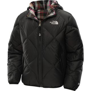 THE NORTH FACE Girls Reversible Down Moondoggy Jacket   Size: Large, Tnf Black