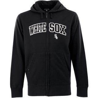 Antigua Mens Chicago White Sox Full Zip Hooded Applique Sweatshirt   Size: