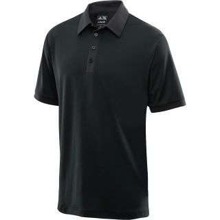 adidas Mens ClimaLite Microstripe Short Sleeve Golf Polo   Size: Medium, Black