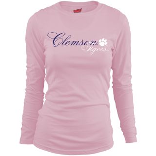 MJ Soffe Girls Clemson Tigers Long Sleeve T Shirt   Soft Pink   Size: Small,