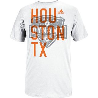 adidas Mens Houston Dynamo Bleed Through Short Sleeve T Shirt   Size Medium,