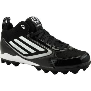 adidas Kids Lightning MD J Mid Football Cleats   Size: 1.5, Black